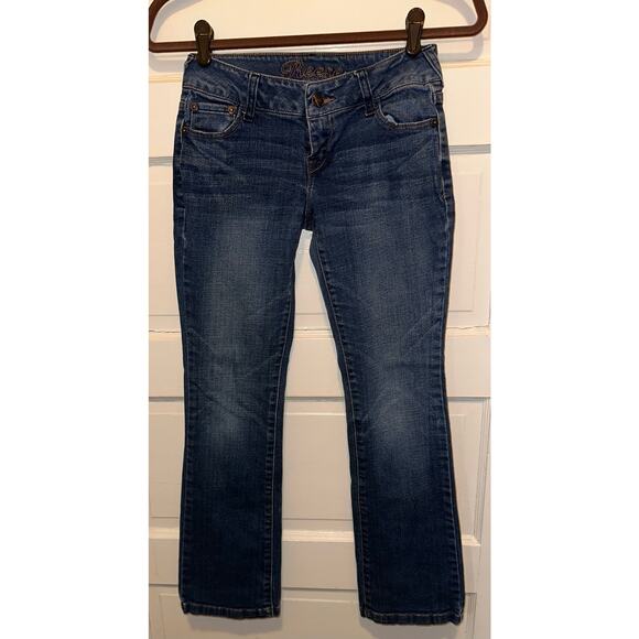 Delia’s Reese Women’s Jeans Size 0 Petite (24x26) Stretch Bootcut Low Rise READ - Picture 1 of 10